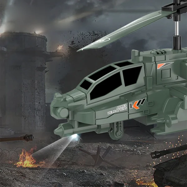 922 2.5 Channel Apache Remote Control Combat Helicopter With Gyroscope Remote Control Electric Remote Control Helicopter - Image 3