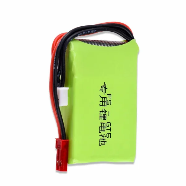 7.4V 1500mAh 8C 2S LiPo Battery JST Plug for FlySky GT5 G7P - Image 4