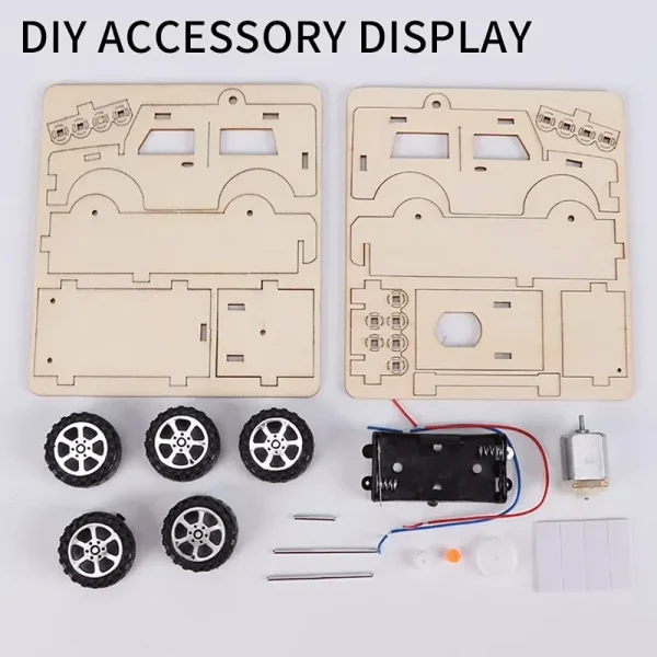 Innovative Technology Small Production for Jeep Car Electric Toy Student Scientific Experiment DIY Handmade Model School Supplies - Image 7
