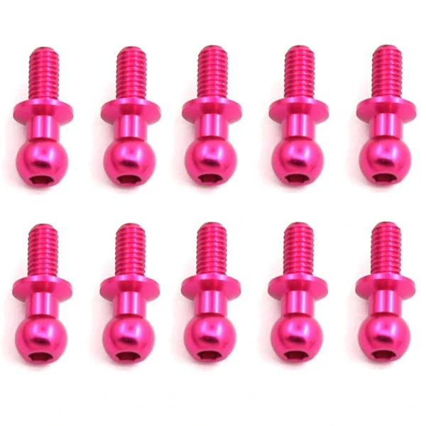 10PCS Metal Pull Rods Shocks Ball Head M3 for TAMIYA TT01 TT02 D5 1/10 RC Car On-Road Vehicles Models Toys Spare Parts 53640 - Image 2