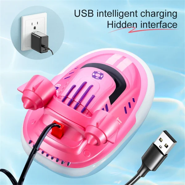 S821 S822 RTR 1/32 2.4G Mini RC Boat Waterproof Remote Control Ship LED Light High Speed Palm Speed Vehicles Models Dual Propeller Summer Pool Water Toys - Image 3