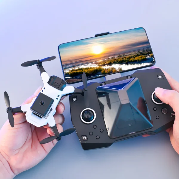 KY912 Mini WiFi FPV with 4K Dual HD Camera 360 Infrared Obstacle Avoidance Foldable RC Drone Quadcopter RTF - Image 3