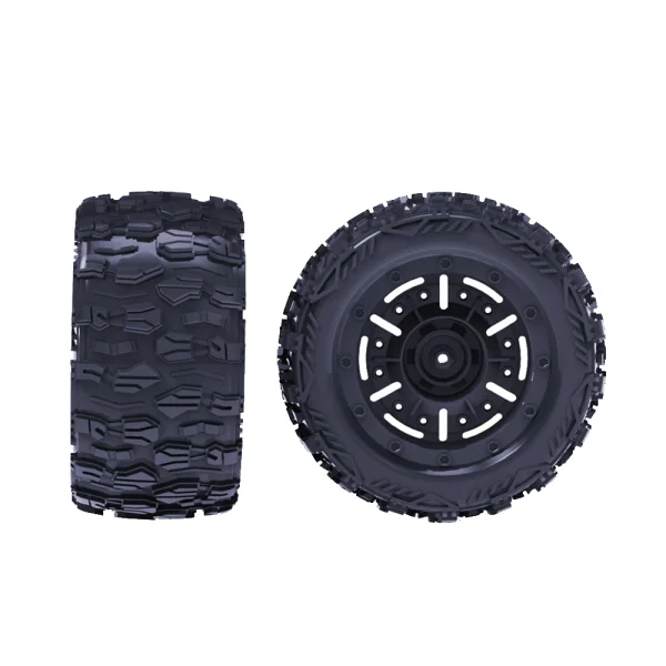 2PCS ZD Racing MT16 1/16 RC Car Parts Tires Wheels Rims Pre-Glued Vehicles Models Spare Accessories 16026 - Image 2
