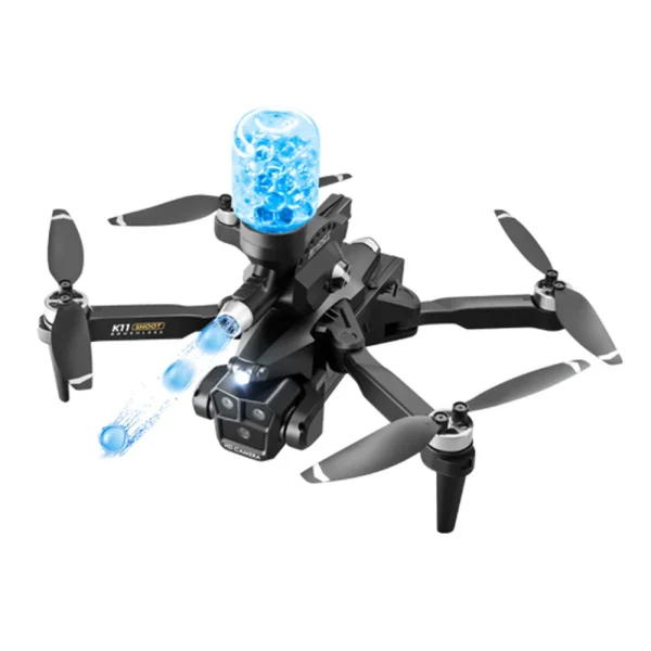 XKJ K11 MAX Three Camera WiFi FPV ESC 3 Lens with Water Bombs Launcher Optical Flow Positioning Brushless Foldable RC Drone Quadcopter RTF - Image 6