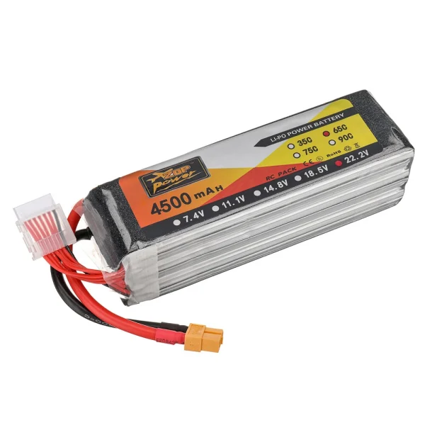 ZOP Power 22.2V 4500mAh 65C 6S LiPo Battery XT60 Plug for RC Drone - Image 3