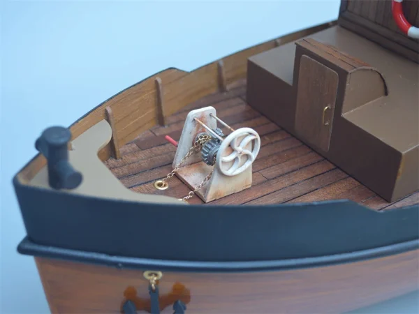 Tony Ray Aero Model 1/18 Mini 1930s Steam Tug Boat RC Ship DIY Full KIT Unassembled w/ Motor ESC Servo Micro Toys - Image 8