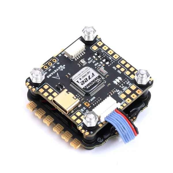 30.5X30.5mm Skystars F7 HD Pro4 MPU600 Flight Controller with 5V 10V BEC KM65 65A BL_32 128K F4 4in1 ESC Stack for RC FPV Racing Drone