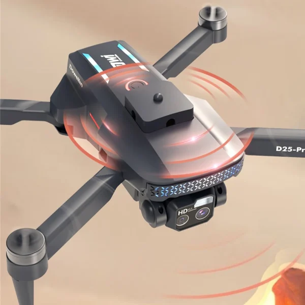 DWI D25 WiFi FPV with 2.8inch LCD Screen Controller HD Dual Camera Servo Gimbal Liftable 360 Obstacle Avoidance Brushless Foldable RC Drone Quadcopter RTF - Image 6