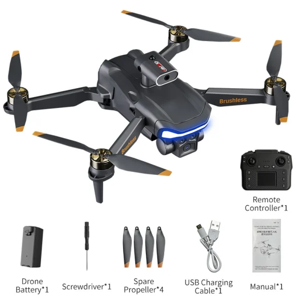 JJRC X35 PRO WiFi FPV with LCD Screen Controller HD Dual Camera Servo Gimbal 360 Obstacle Avoidance Optical Flow Positioning Brushless Foldable RC Drone Quadcopter RTF - Image 3