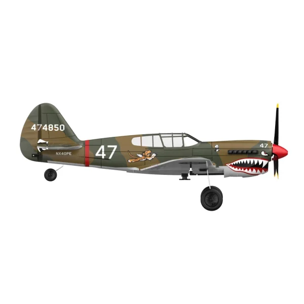 Eachine P-40 P40 Fighter V2 400mm Wingspan 2.4GHz 4CH EPP 6-Axis Gyro One-Key U-Turn Aerobatic RC Airplane BNF/RTF for Trainer Beginner - Image 7
