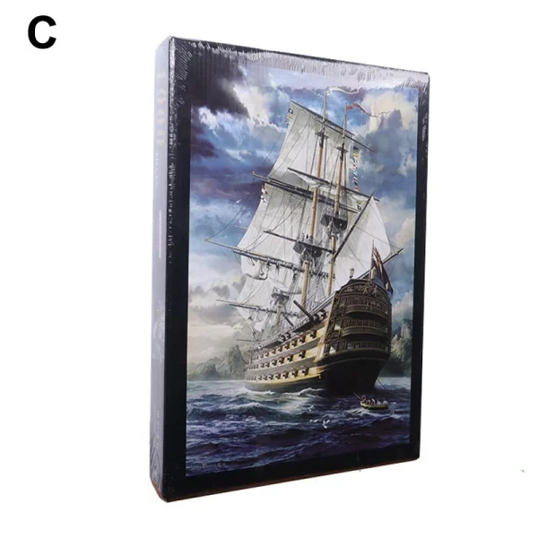 1000 Pieces Jigsaw Puzzle Toy DIY Assembly Paper Puzzle Beautiful Building Landscape Educational Toy - Image 4