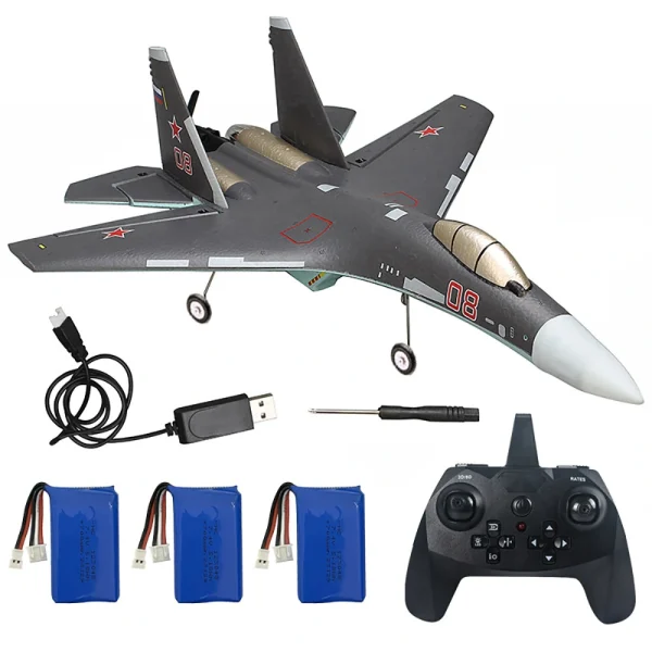 Upgraded QF009 SU-35 Fighter Brushless Version 375mm Wingspan 2.4GHz 4CH 3D/6D Switchable 6-Axis Gyro EPP RC Airplane Fixed Wing Glider RTF - Image 6