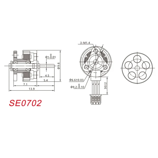 1.46g Super Light Happymodel SE0702 0702 23000KV 26000KV 28000KV 1S Brushless Motor for Mobula6 ELRS DIY 65mm / 75mm Whoop RC Drone FPV Racing - Image 3