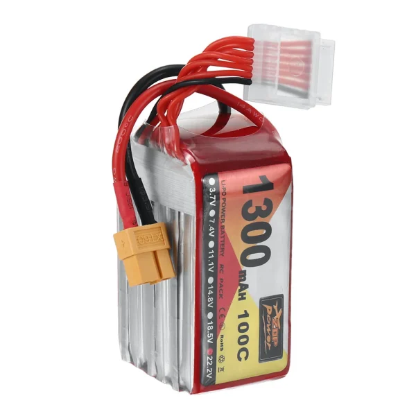ZOP Power 22.2V 1300mAh 100C 6S LiPo Battery XT60 Plug for Geprc Cinelog35 V2 Darwinfpv Hulk RC FPV Racing Drone - Image 5