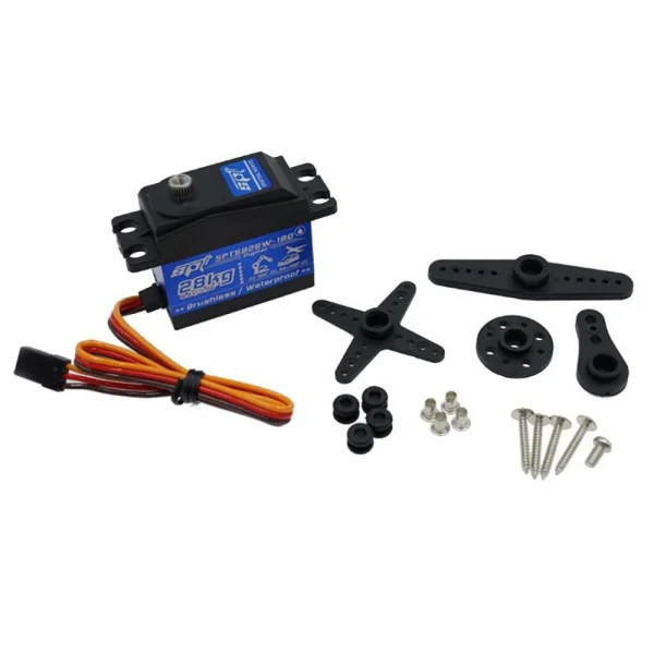 SPT5828W-180 Waterproof Brushless High-Speed Servo 28kg Torque Digital Servo for RC Cars and Robots - Image 2
