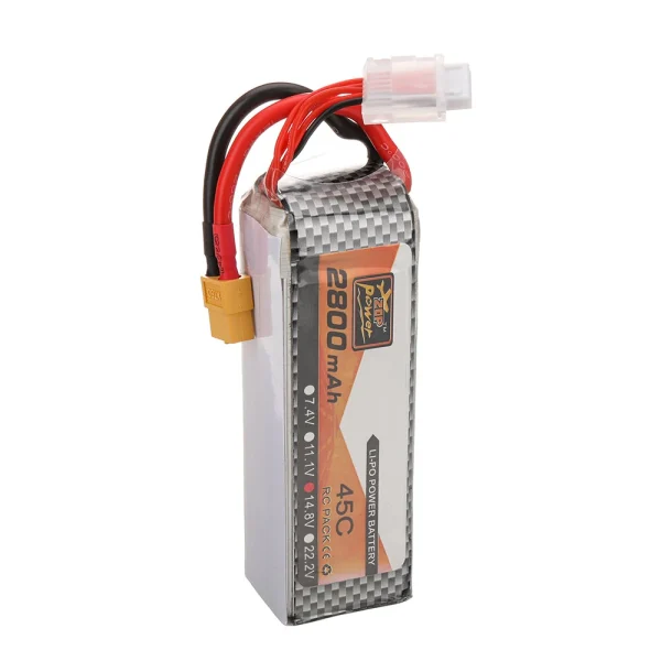 ZOP Power 14.8V 2800mAh 45C 4S LiPo Battery XT60 Plug for RC Drone - Image 5
