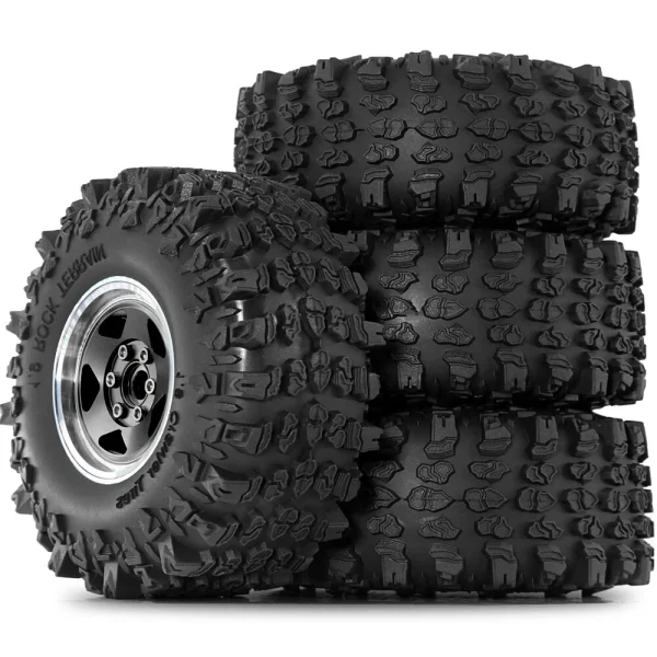 4PCS Upgraded 1.9 Inches Tires Aluminum Alloy Wheel Rims for 1/10 Axial SCX10 III Yikong YK4107 RGT Rock Crawler Climbing Truck RC Cars Vehicles Models Spare Parts R226 - Image 3