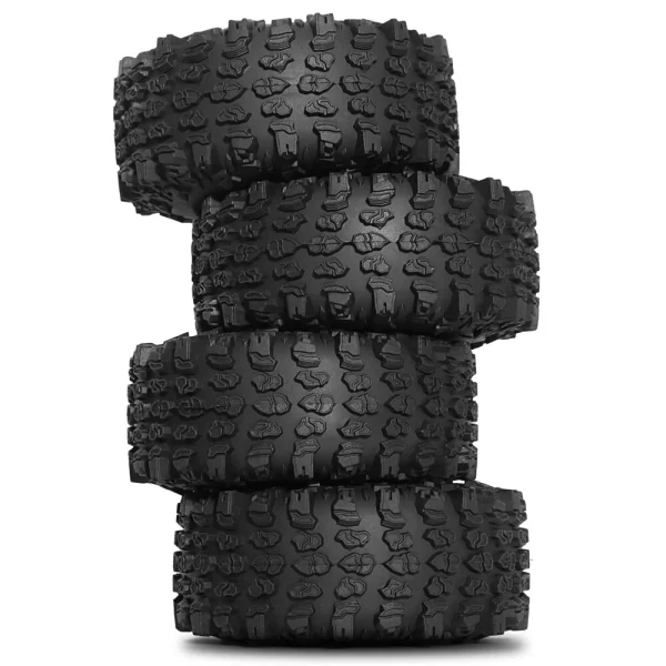 4PCS Upgraded 1.9 Inches Rubber Soft Tyres for 1/10 Axial SCX10 III Yi Kong Toys YK4017 RGT Rock Crawler Climbing Truck RC Cars Vehicles Models Spare Parts R226 - Image 4