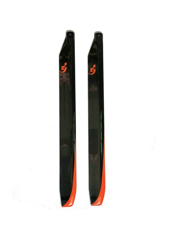 1 Pair FUNFLY 610mm Carbon Fiber Main Blade for 600 Class Helicopter - Image 3