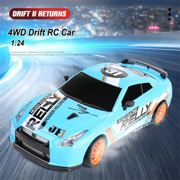 HB Toys SC24A RTR 1/24 2.4G 4WD Drift RC Car LED Light On-Road Vehicles RTR Models Kids Children Gift Toys - Image 2