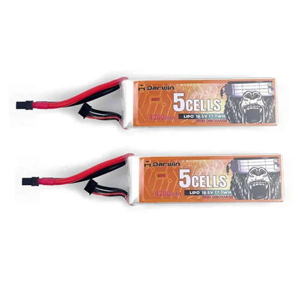DarwinFPV 5S 4200mAh 18.5V 60C Lipo Battery XT60 Plug for RC Drone - Image 2