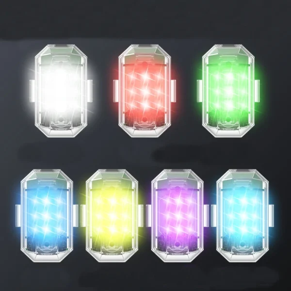 KFPLAN M3 Universal Night Flying LED Flash Light Wireless Control Rechargeable Warning Signal Lamp AntiCollision Strobe Blinker for DJI Mini 3 PRO / Mavic 3 / Mini 2 / FIMI X8 SE / Hubsan ZINO PRO Drone