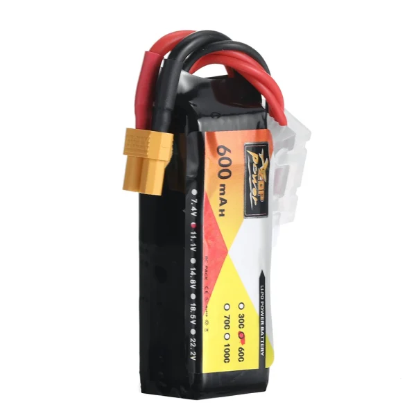 ZOP Power 11.1V 600mAh 60C 3S LiPo Battery XT30 Plug for for BETAFPV Pavo20 Pro RC FPV Racing Drone - Image 5
