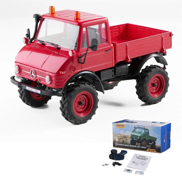 FMS FCX24 RTR Mercedes for Benz 421 Unimog 1/24 2.4G 4WD RC Car Rock Crawler Two Speed Portal Axles Off-Road Climbing Truck LED Light Full Proportional Vehicles Models Toys - Image 5