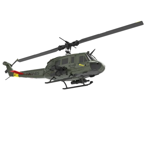 RC ERA C032 UH-1 2.4G 6CH 6-axis Gyroscope 1:48 Scale Huey Altitude Hold Optical Flow Positioning TOF Altitude Hold Flybarless RC Helicopter RTF - Image 2