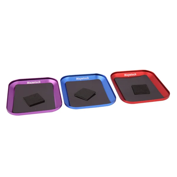 2Pcs Mayatech Electronics Repairing Hand Tool Plate Trays Aluminum Alloy Screw Tray with Magnetic for RC Model Phone Repair
