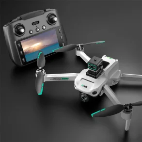 YLR/C S159 GPS 5G WiFi FPV with 5.9inch LCD Screen Controller 720P HD Dual Camera Servo Gimbal 360 Obstacle Avoidance Brushless Foldable RC Drone Quadcopter RTF