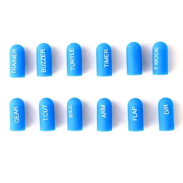 12pcs Radiomaster Labeled Silicon Switch Cover kits Short/ Long for TX16S TX12 Zorror Jumper Flysky Radio Transmitter - Image 5