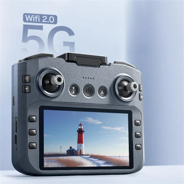 ZLL SG601 PRO GPS 5G WiFi FPV with 5.9inch LCD Screen Controller 720P HD Dual Camera Servo Gimbal 360 Obstacle Avoidance Brushless Foldable RC Drone Quadcopter RTF - Image 8