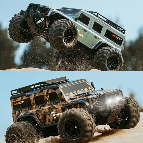 Funsky G2201 2.4G 1/16 4WD RC Car With LED Light High Speed Desert Truck Vehicle Models - Image 8