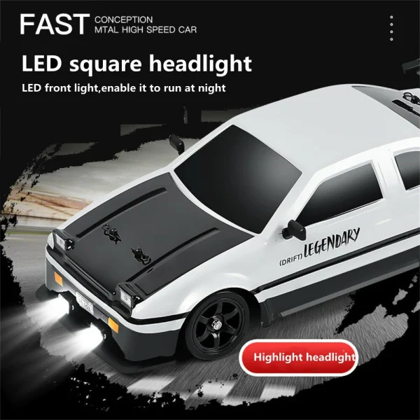 HB Toys SC16A RTR 1/16 2.4G 4WD Drift RC Car Spray LED Light On-Road Vehicles High Speed Models Kids Children Gifts Toys - Image 2