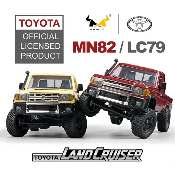 MNRC MN82 RTR 1/12 2.4G 4WD RC Car for TOYOTA Land Cruiser LC79 Rock Crawler LED Light Climbing Off-Road Truck Full Proportional Vehicles Models Toys - Image 5
