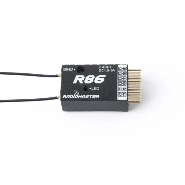 Radiomaster R86 V2 6CH Compatible PWM RC Receiver for Frsky D8 D16 SFHSS Radiomaster TX12 T16S Transmitter - Image 5