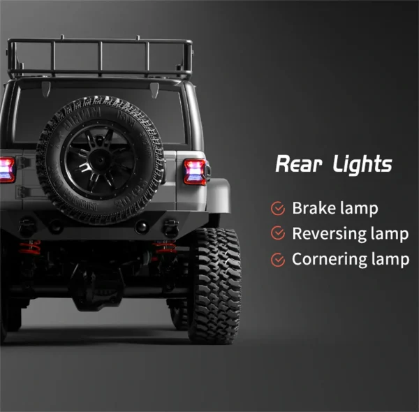 MNRC MN128 RTR 1/12 2.4G 4WD RC Car LED Light Rock Crawler Climbing Off-Road Truck Full Proportional Vehicles Models Toys - Image 9