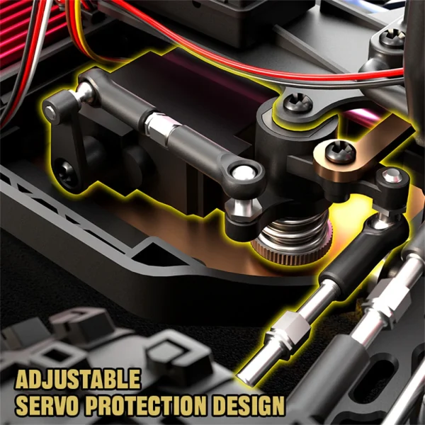 JJRC C8803 RTR 1/12 2.4G 4WD Brushless RC Car Wind Walker High Speed Off-Road Truck Vehicles LED Light Full Proportional Alloy Chassis Oil Filled Shocks Models Electric Toys - Image 3