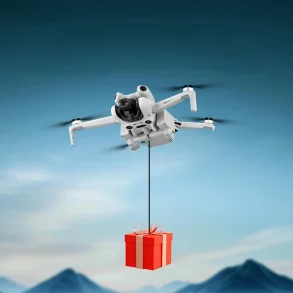 BRDRC Light Sensitive Long Distance Thrower Photosensitive Control Airdrop Air Dropping System Remote Transport Gift Sea Fishing Delivery Device for DJI MINI 4 PRO RC Drone