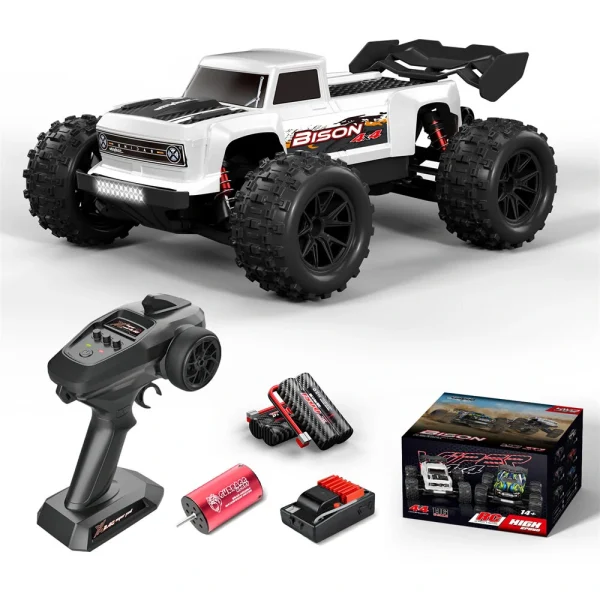 Funsky S910 Pro 1/16 2.4G 4WD 45km/h Brushless RC Car Two Battery Desert Off-Road High Speed Full Proportional Vehicles Models RTR Toys - Image 3