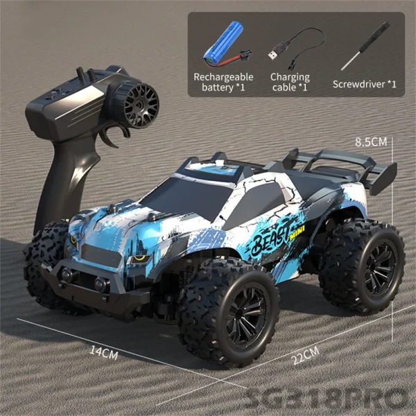 ZLL SG318 PRO Beast 1/20 2.4G 4WD Brushed RC Car LED Light Racing Off-Road High Speed Full Proportional Vehicles Model RTR Toys - Image 7
