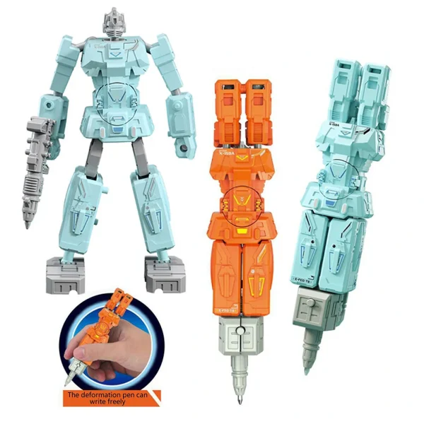 2 In 1 Robot Toy Deformable Pen Robot Deformation Action Figure Model Children Kids Birthday Gifts - Image 2