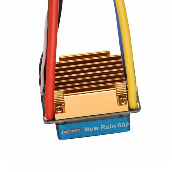 Waterproof Brushed ESC 60A 3S with Fan 5V 3A BEC T-Plug for 1/10 RC Car Vehicles Model Parts - Image 5