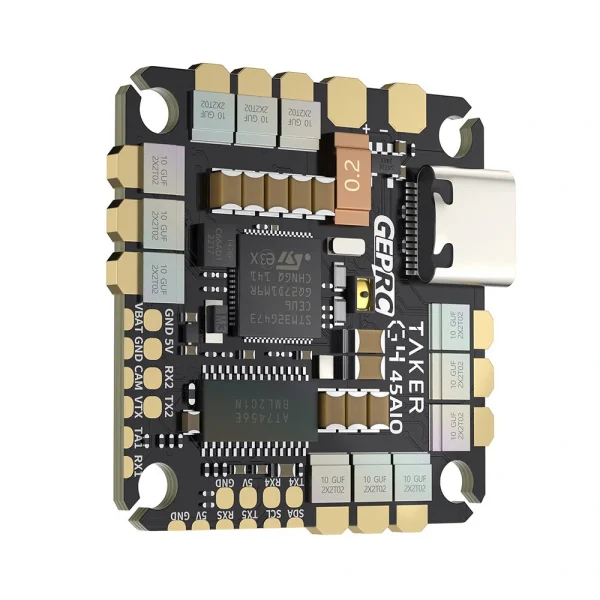 9g 25.5x25.5mm GEPRC GTAKER G4 45A AIO Flight Controller OSD Integrated with 45A 4in1 Brushless ESC 3-6S Support DShot600 for FPV RC Racing Drone - Image 2