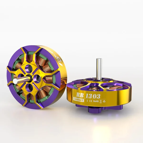 1PC / 4PCS FLYWOO ROBO 1303 6000KV 2-4S Brushless Motor 1.5mm Shaft for RC FPV Racing Drone - Image 4