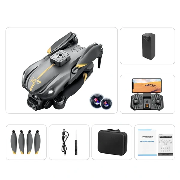 KDiRC i6 MAX WiFi FPV with HD Dual Camera 150 Adjustable 360 Obstacle Avoidance Hideable Optical Flow Positioning APP Night Vision Brushless Foldable RC Drone Quadcopter RTF - Image 5