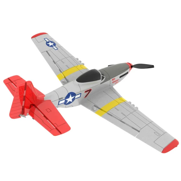 Eachine Mini Mustang P-51D V2 EPP 400mm Wingspan 2.4G 6-Axis Gyro RC Airplane Trainer Fixed Wing BNF/RTF One Key Return Compatible DSM S-BUS Protocol for Beginner - Image 2