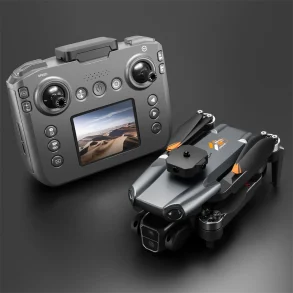 YLR/C S119 WiFi FPV with LCD Screen Controller HD Dual Camera Servo Gimbal 360 Obstacle Avoidance Brushless Foldable RC Drone Quadcopter RTF