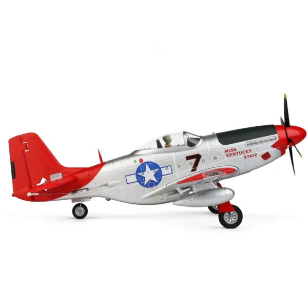 XK A280 P-51 Mustang 3D/6G System 560mm Wingspan 2.4GHz 4CH EPP RC Airplane Fighter RTF With LED Lights for Beginner - Image 3